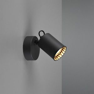 Aplica de perete Pago, TRIO, 9x10x15 cm, 35W, 1x GU10, metal, negru mat imagine