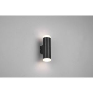 Aplica de perete Ray, TRIO, 5.2x8x16.6 cm, 4W, 2x SMD, plastic, negru mat imagine