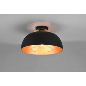 Plafoniera Punch, RL, 35x21 cm, 40W, 1x E27, metal, negru mat imagine
