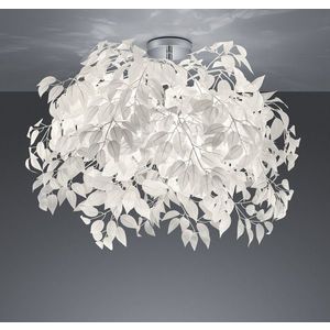 Plafoniera Leavy, RL, 70x73 cm, 28W, 3x E14, metal, alb/argintiu imagine