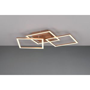 Plafoniera Trail, RL, 52.5x52.5x7 cm, 31W, 1x SMD, metal, bronz imagine