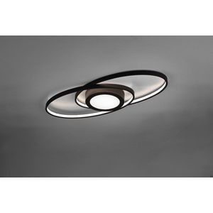 Plafoniera Galaxy, RL, 57x23x4 cm, 28W, 1x SMD, metal, negru imagine