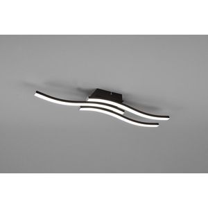Plafoniera Route, RL, 56x12x7 cm, 5W, 3x SMD, metal, negru mat imagine