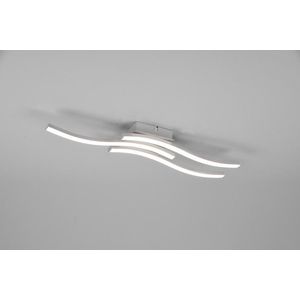Plafoniera Route, RL, 56x12x7 cm, 5W, 3x SMD, metal, argintiu imagine