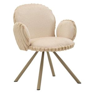 Set 2 scaune Stockholm -B, Mauro Ferretti, 64x68x83 cm, fier/poliester, crem imagine