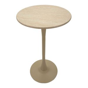 Masa de bar Alaska, Mauro Ferretti, 60x106 cm, MDF/fier, crem imagine