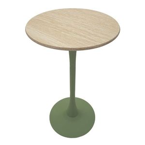 Masa de bar Alaska, Mauro Ferretti, 60x106 cm, MDF/fier, verde imagine