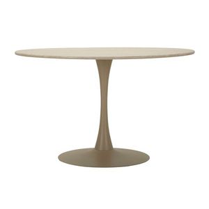 Masa dining Stockholm, Mauro Ferretti, 120x120x86 cm, MDF/fier, crem imagine