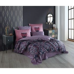 Lenjerie de pat dubla, Caprice - Pink, Hobby, Bumbac Satinat imagine