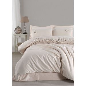 Lenjerie de pat dubla, Zenda - Beige, Şaheser, Bumbac imagine