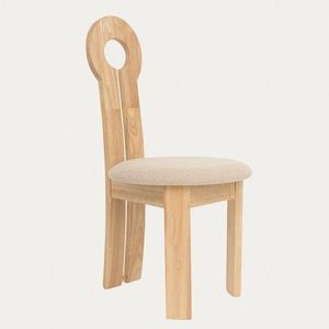 Scaun Estilo, Homla, 52x45x90 cm, lemn/poliester, natur imagine