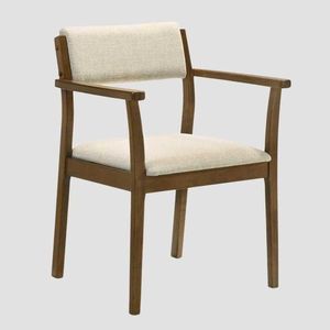 Set 2 scaune Pahkel, Homla, 62.5x56.5x84.5 cm, lemn/poliester/spuma, maro/bej imagine