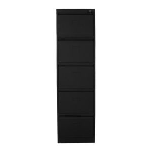 Dulap de dosare, Shelvoria, Js1023Sı, 47x166x62 cm, Otel, Negru imagine
