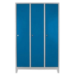 Dulap de depozitare cu incuietoare, Shelvoria, Js1027Ma, 97x185x37 cm, Otel, Gri/Albastru imagine