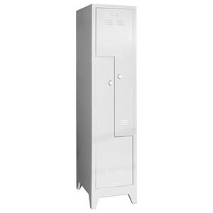 Dulap de depozitare cu incuietoare, Shelvoria, Js1032, 41x185x40 cm, Otel, Gri deschis imagine