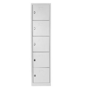 Dulap de depozitare cu incuietoare, Shelvoria, Js1016, 41x170x40 cm, Otel, Gri deschis imagine