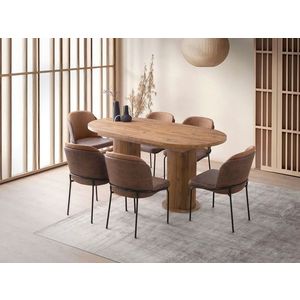 Masa extensibila, Nmobb, Gusto, 180x77x90 cm, PAL, Maro imagine