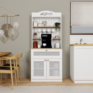 Dulap de bucatarie, Miwood, Lucas 1600-148, 80x100x42 cm, PAL, Alb imagine