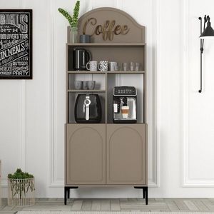 Dulap de bar pentru cafea, Hommy Craft, Lyon 80, PAL, Atlas / Negru imagine