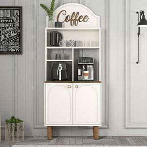 Dulap de bar pentru cafea, Hommy Craft, Bohem 859, PAL, Crem imagine
