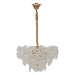 Lustra Ibiscus, Mauro Ferretti, 5 x E14, 20W, 47x30 cm, sticla/fier, multicolor imagine