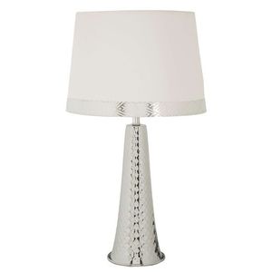 Lampa de masa Tower, Mauro Ferretti, 1 x E27, 40W, 30x30x54 cm, fier, argintiu/alb imagine