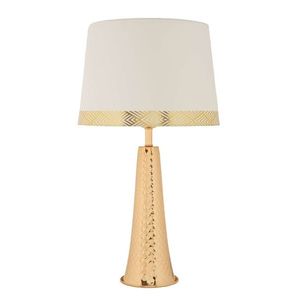 Lampa de masa Tower, Mauro Ferretti, 1 x E27, 40W, 30x54 cm, fier, auriu/alb imagine