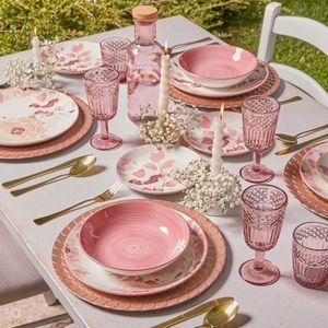 Serviciu de masa 18 piese Madison Roselyn, Tognana Porcellane, portelan, multicolor imagine