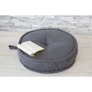 Perna de podea, Valovi, Onna, 60x15x60 cm, Textil, Gri imagine