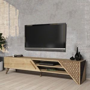 Comoda TV, Hommy Craft, Beril 2, 180x37x40 cm, PAL, Stejar imagine