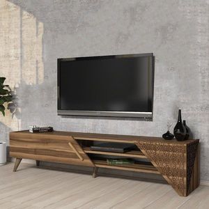 Comoda TV, Hommy Craft, Beril 2, 180x37x40 cm, PAL, Maro imagine
