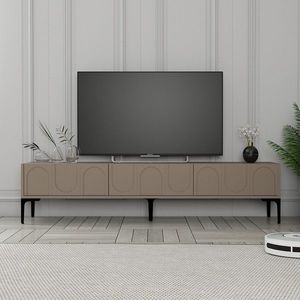 Comoda TV, Hommy Craft, Lyon 42, 180x42x35 cm, PAL, Atlas / Negru imagine