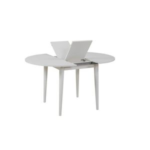 Set masa extensibila si 4 scaune, Vella, Vina 0900, PAL, Alb / Piatra imagine