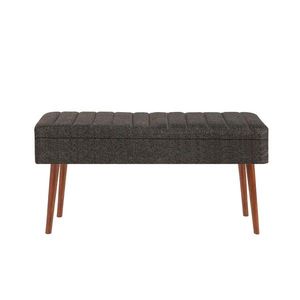 Set masa extensibila si 4 scaune, Vella, Vina 1053, PAL, Nuc / Antracit imagine