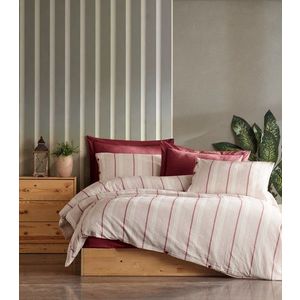 Lenjerie de pat dubla, Avva - Claret Red, Şaheser, Bumbac imagine