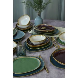 Serviciu de masa, Keramika, 275KRM2225, Ceramica , Nu absoarbe apa, Multicolor imagine