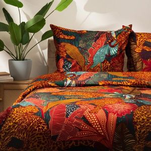 Lenjerie de pat King Size, Kellie, Homla, 3 piese, 200x220 cm, microfibra din poliester, multicolor imagine