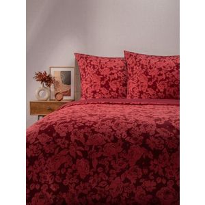 Lenjerie de pat King Size, Margot, Homla, 3 piese, 200x220 cm, poliester, burgundy imagine