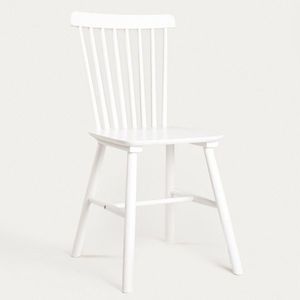 Scaun Vici, Homla, 52x46x92 cm, lemn, alb imagine