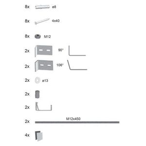 Kit montare panouri pentru cada Ravak Panelkit Avocado imagine