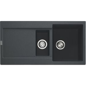 Chiuveta bucatarie Franke Maris MRG 651 reversibila 970x500mm tehnologie Sanitized fragranite Nero imagine