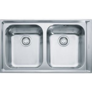 Chiuveta bucatarie Franke Neptune NEX 620 cu 2 cuve 860x510mm inox lucios imagine
