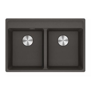 Chiuveta bucatarie Franke Maris MRG 620-35-35 TL cu doua cuve 760x510mm fragranite Slate Grey imagine