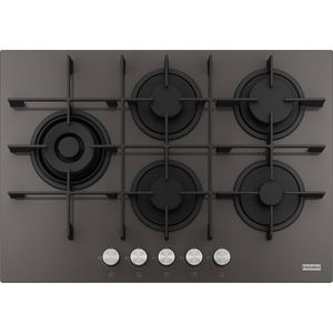 Plita gaz incorporabila Franke Maris FHMA 755 4G DCL SG C cu 5 arzatoare gratare fonta 73cm Slate Grey imagine
