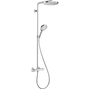Coloana de dus Hansgrohe Raindance S 240 1jet PowderRain EcoSmart+ cu baterie termostatata crom imagine
