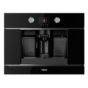 Espressor incorporabil Teka Urban Colours CLC 8350 MC BK cafea macinata 5 adaptoare capsule pompa 19 bari dozator abur si spuma de lapte program decalcifiere Infinity Glass cristal negru imagine