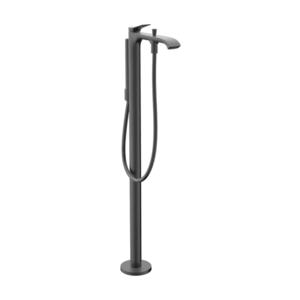 Baterie cada cu montaj pe pardoseala Hansgrohe Vivenis necesita corp ingropat negru periat imagine