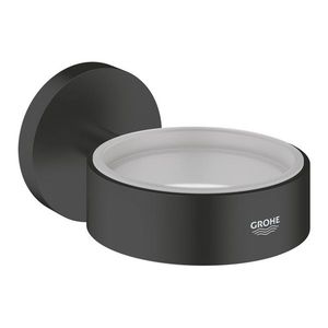 Savoniera cu suport de perete Grohe Essentials matte black imagine