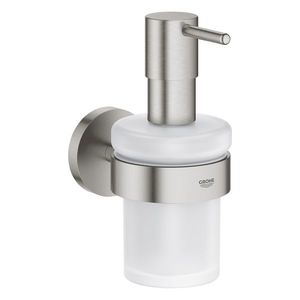 Dozator sapun lichid cu suport de perete Grohe Essentials supersteel imagine