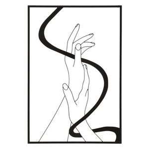 Mauro Ferretti Panou De Perete Fier Maini cm 60X1X90 | Aosom Romania imagine